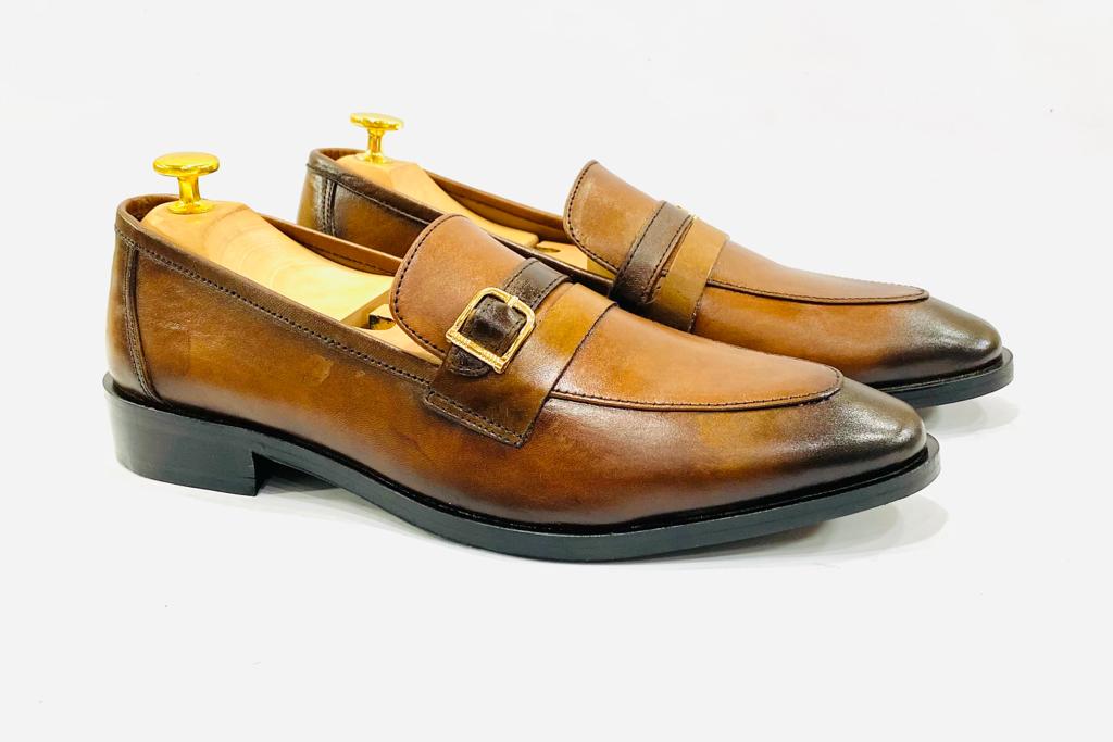 Reagan Strap Leather Shoe – Royal Cart